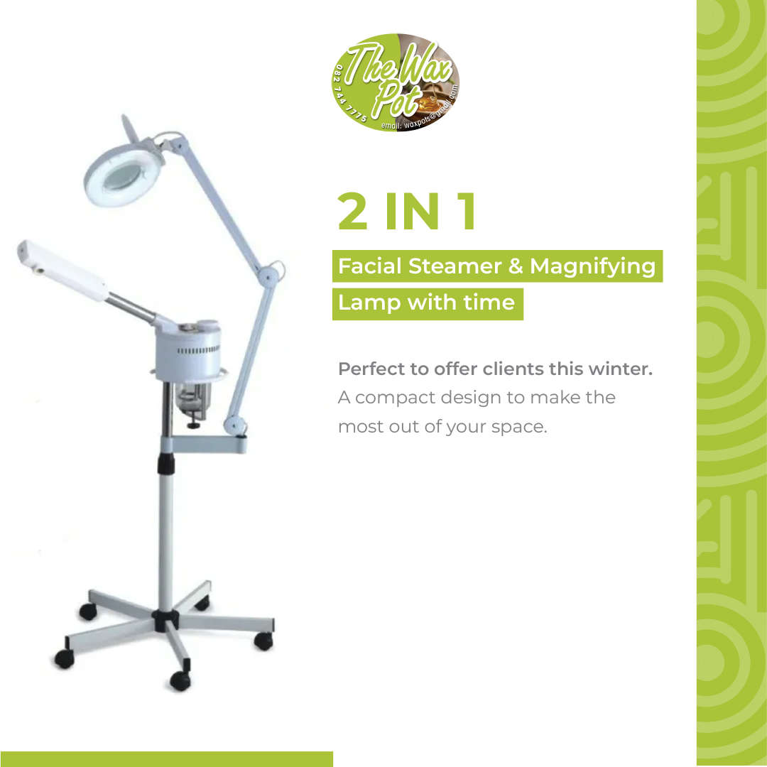 UV Facial Steamer & Magnifying Lamp Combo