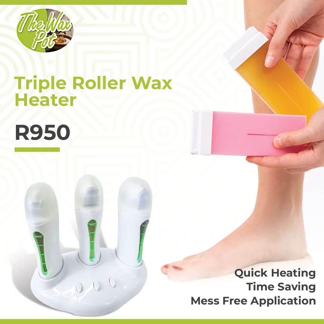 Roller Heater Triple Cordless with Base  individual switch per cartridge heater