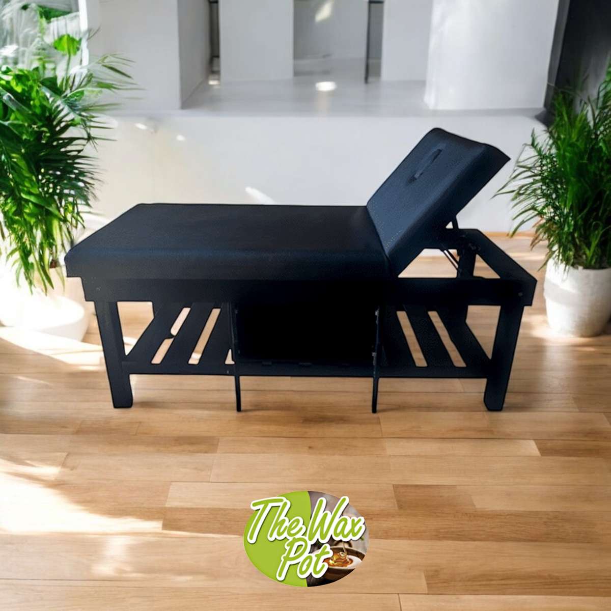 Luxury Spa Bed with Cupboard Black