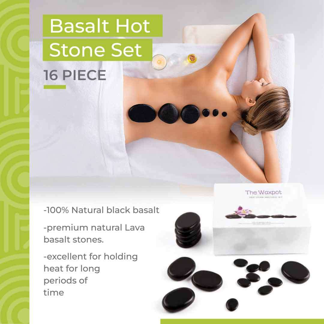 16 Piece Hot Stone box set