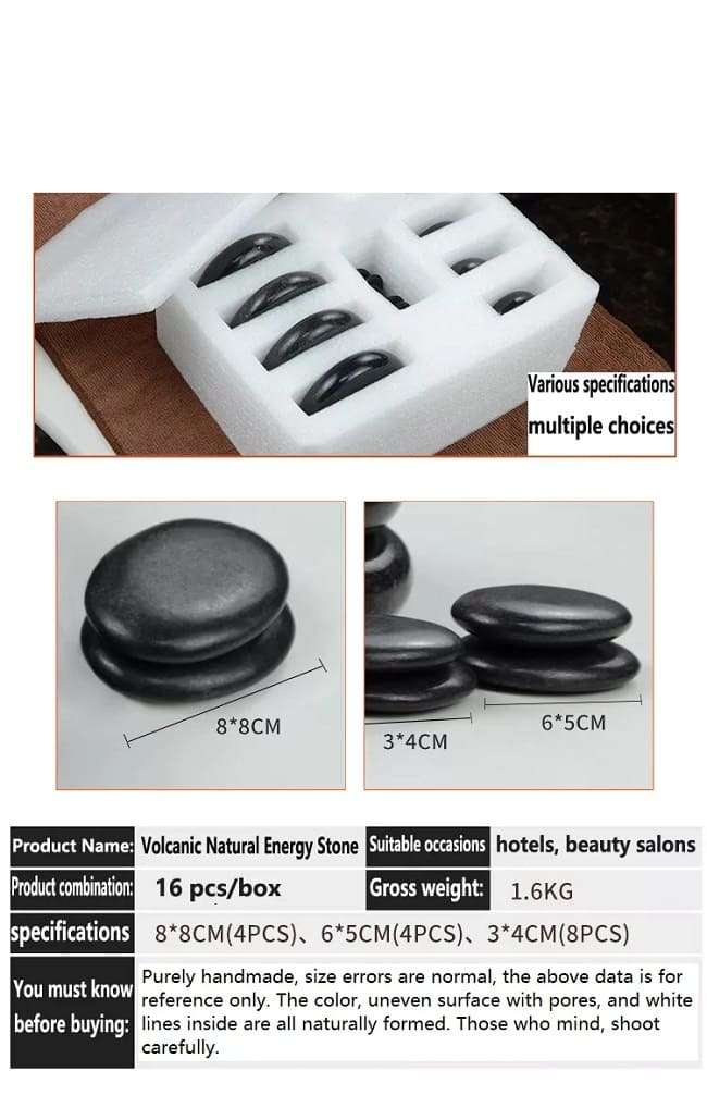 16 Piece Hot Stone box set