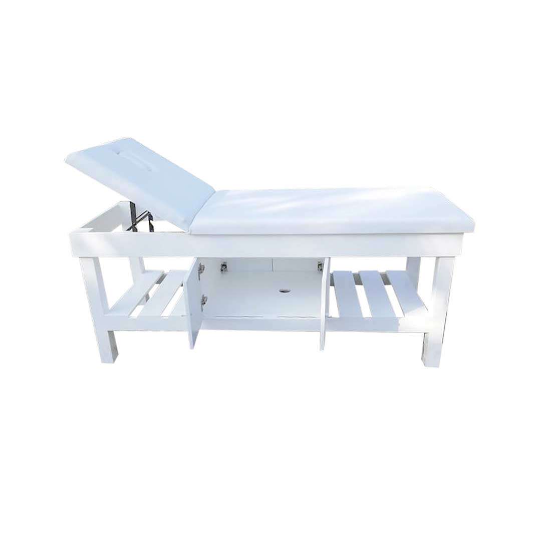 Luxury White Spa Bed with Cupboard