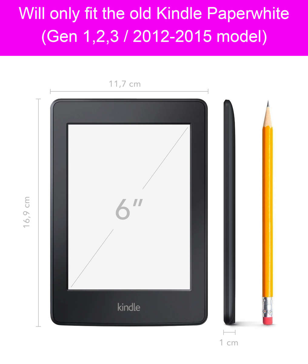 CAWA Slim Smart Case/Cover for Kindle Paperwhite 6" (Gen 5/6/7, 2012-2015) - Paintings Collection