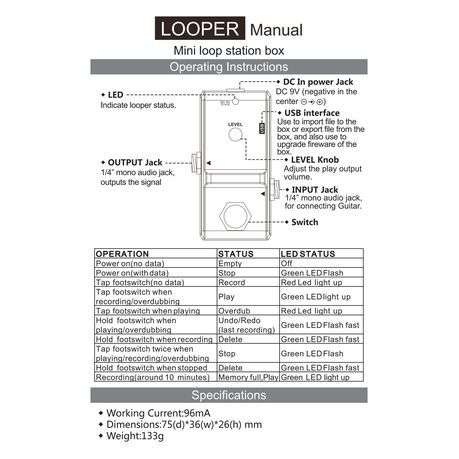 VSN Looper - Mini Digital Guitar Loop Pedal