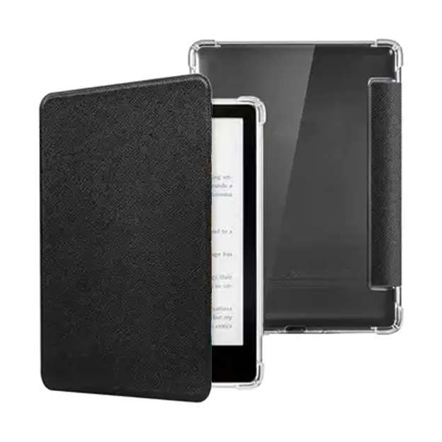CAWA Clear Back Flip Cover Compatible with Kindle Paperwhite Gen 11 (6.8")