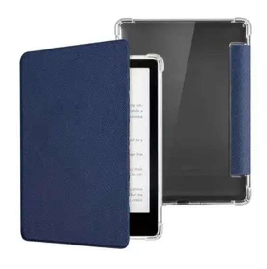 CAWA Clear Back Flip Cover Compatible with Kindle Paperwhite Gen 11 (6.8")