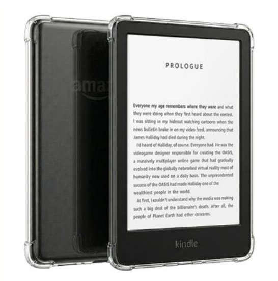 CAWA Transparent Back Cover Compatible with Kindle Gen 10 (6", 2019)