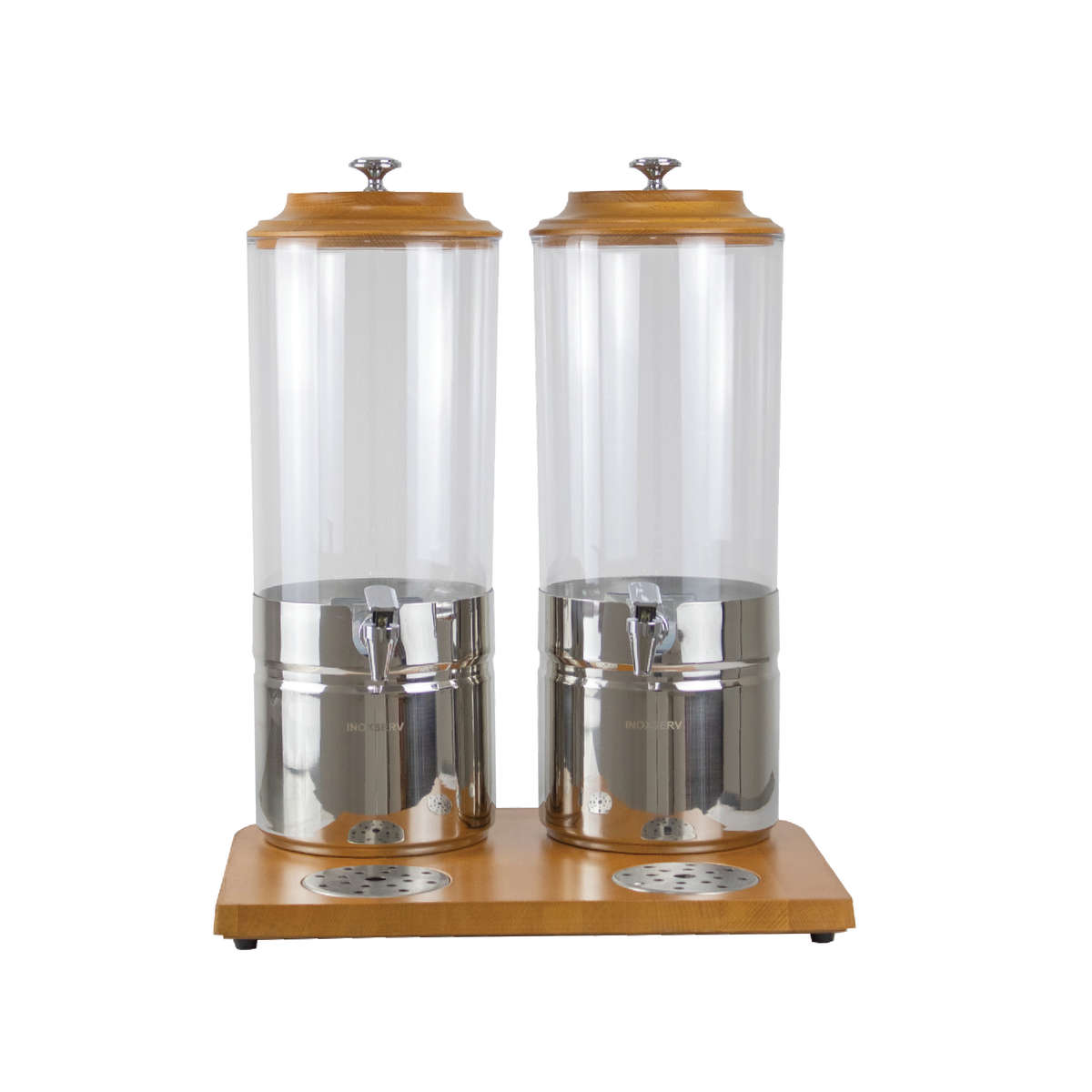 Juice Dispenser -B/wood (2 x 7LT)