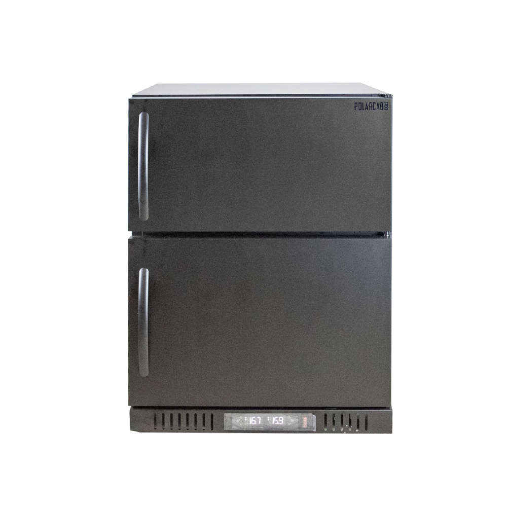 PolarCab Black Dual Fridge/Freezer
