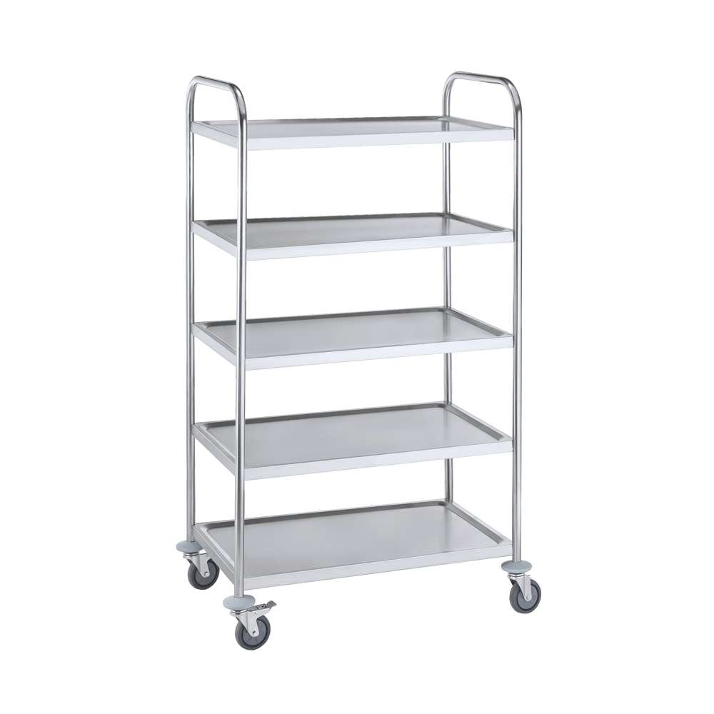 Stainless Steel Tea Trolley (5 tier)
