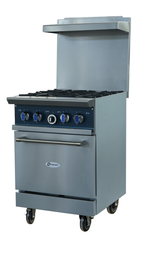 MODULUKS 4 Burner Gas Stove with Gas Oven