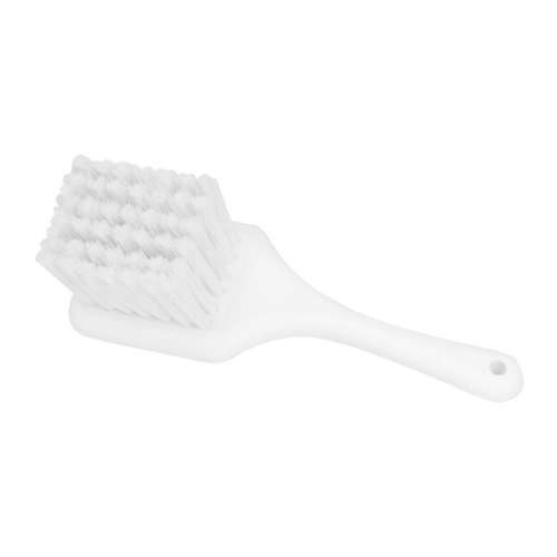 Short Handle Scrub Brush  Soft Bristle White  210mm SHS0210