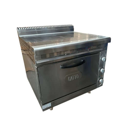 GATTO Solid Top 2 Plate Stove w/ Electric Oven - 900x1000x840mm