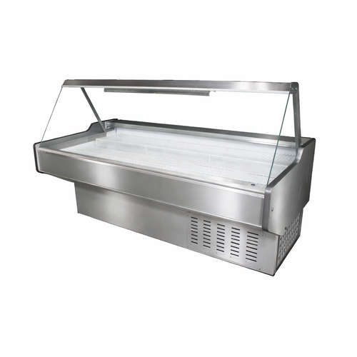 1.8m Deli Fridge Flat Glass 0,5kw 220 v 134A Gas