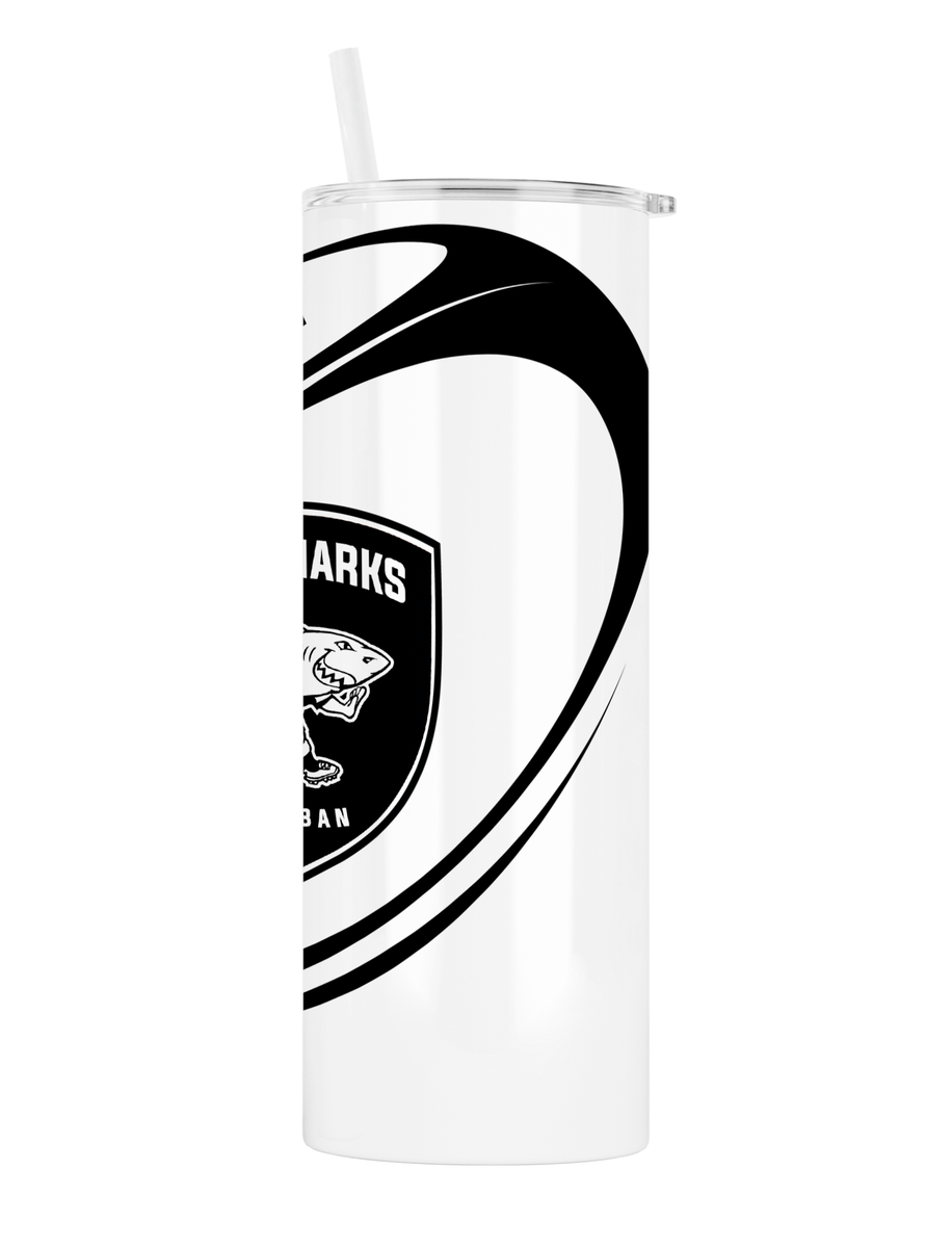 The SHARKS Rugby Skinny Tumbler 20 ozs