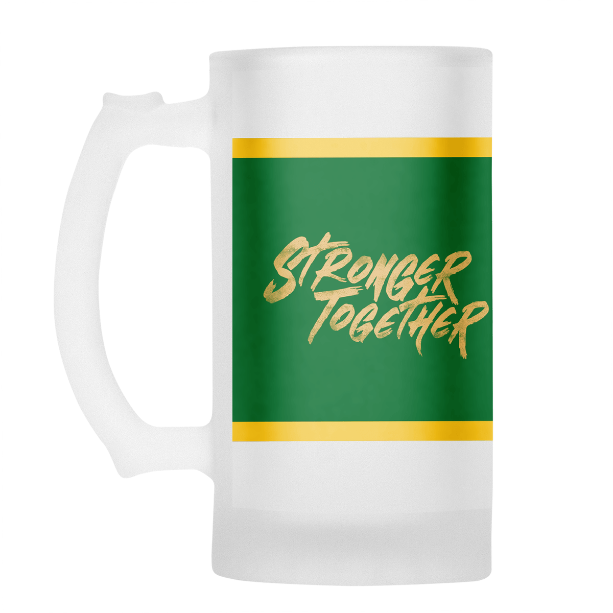 SPRINGBOKS Rugby Back to Back WORLD CUP CHAMPIONS Frosted Beer Mug