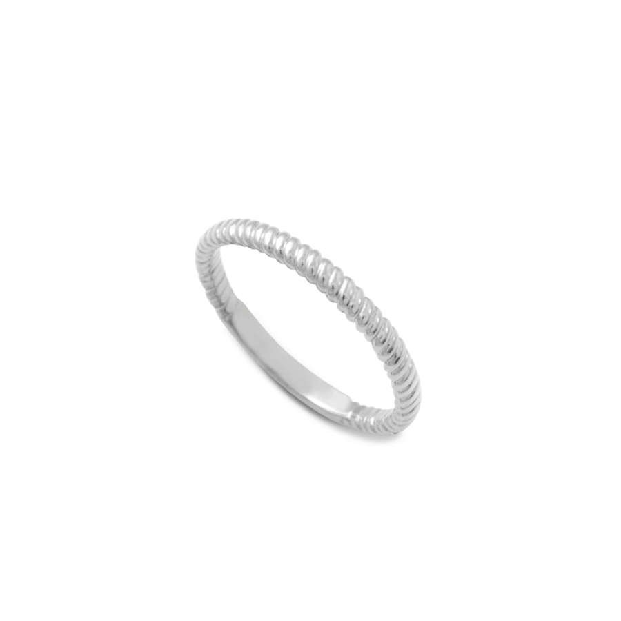 Twist Eternity Ring - Sterling-silver