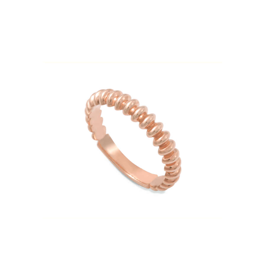 OVAL ETERNITY RING - Rose-gold