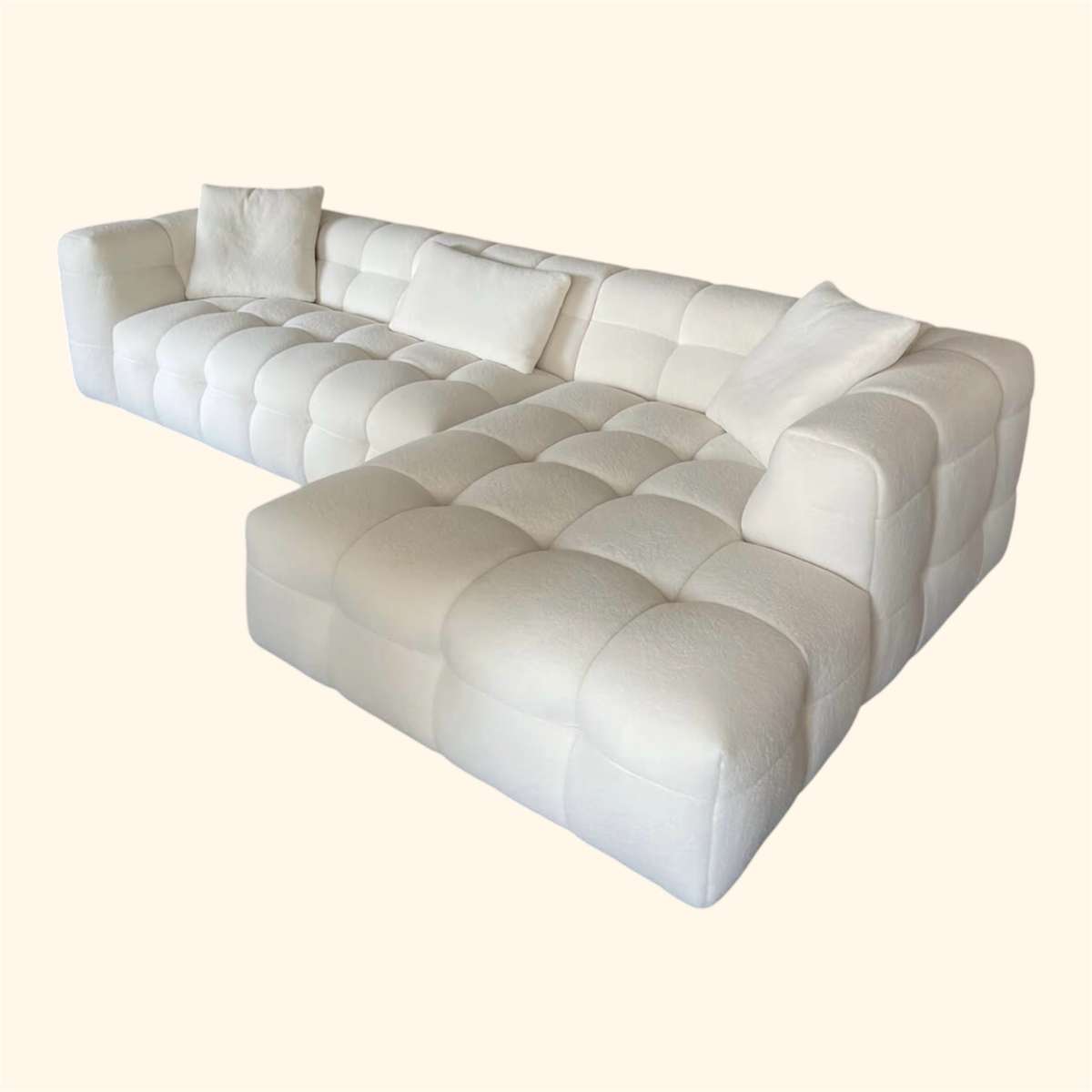 Marshmallow L Shape Couch