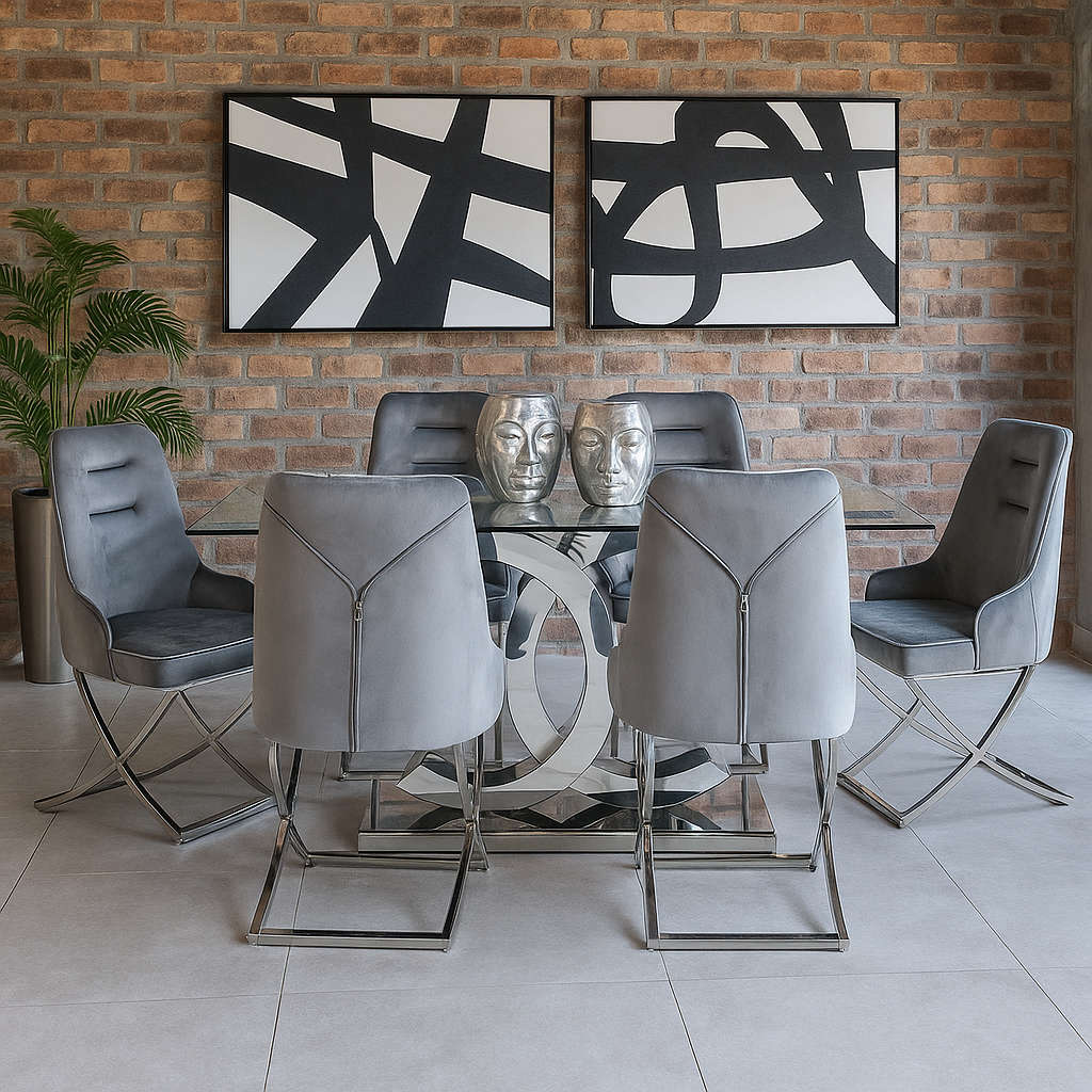 WCFT6SDS2 6 Seater Dining Set