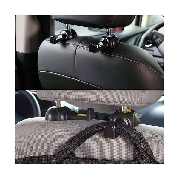 Vehicle Headrest Car Hook Organizer Holder (2 Piece)