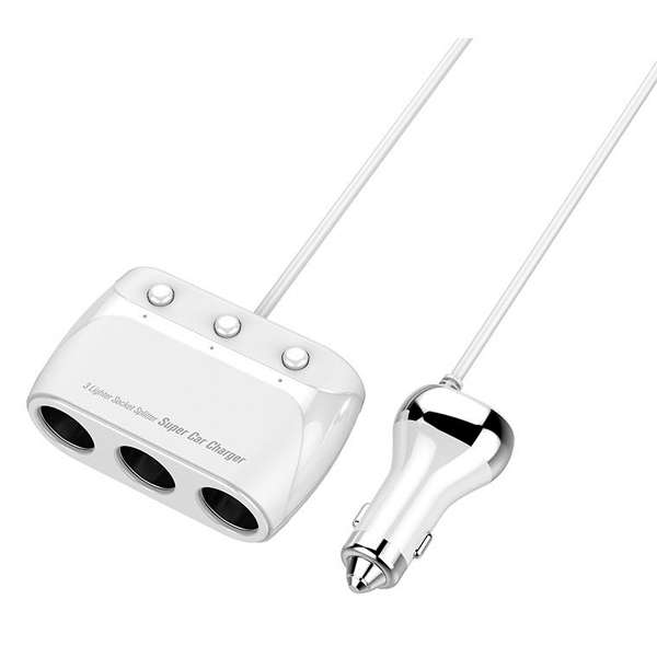 LDNIO 3 x Lighter Socket Car Charger with USB Ports
