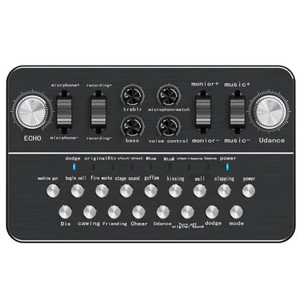 Portable Live Streaming, Recording External Audio Mixing Sound Card