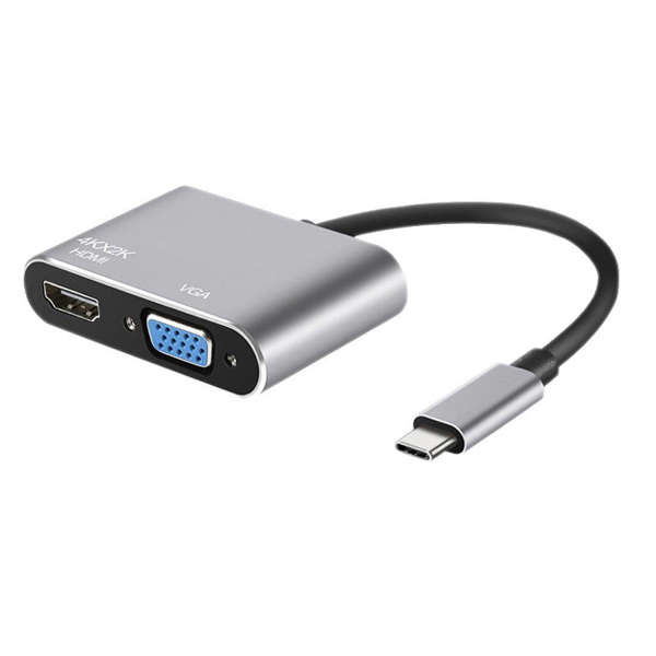 TYPE-C to HDMI + VGA Adapter
