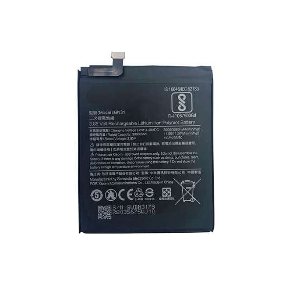 Generic Battery for Xiaomi Redmi Y1 Lite ,S2, Y2,Note 5A : BN31