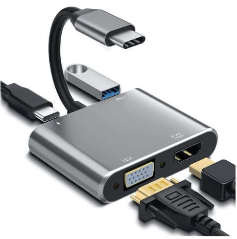 TYPE-C to HDMI + VGA Adapter