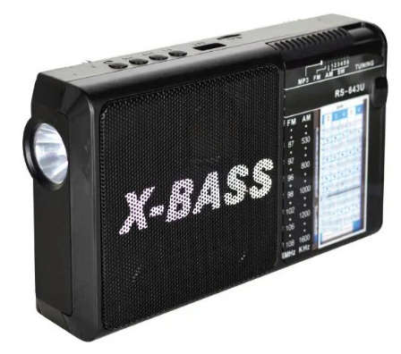 Portable Radio with torch light, Rechargeable, dc jack