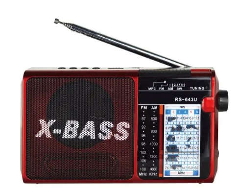 Portable Radio with torch light, Rechargeable, dc jack