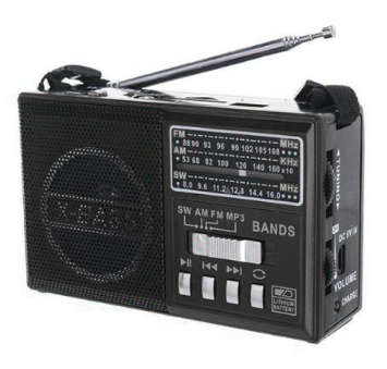 FM/AM/SW 3Band Radio SD/USB, MP3 Player, Rechargeable Led Torch