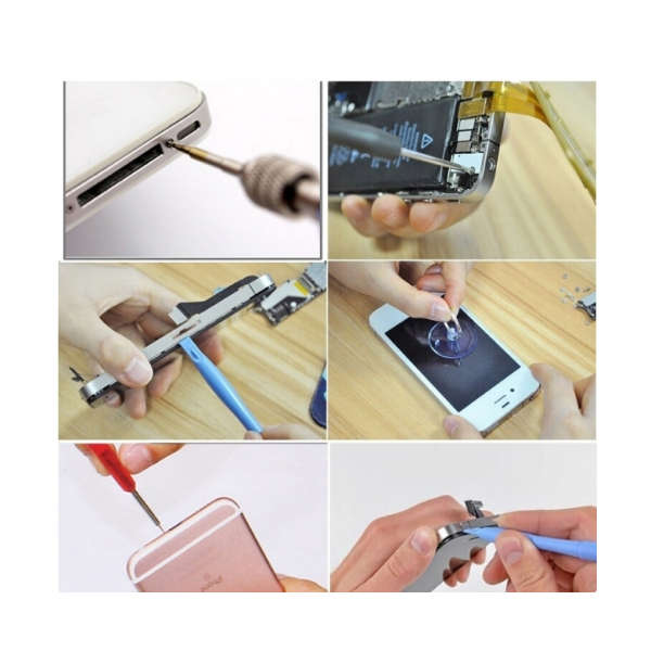 14-in-1 Cellphone, Tablet Repair Tool Kit: Pry, Suction, Spudger, Tweezers