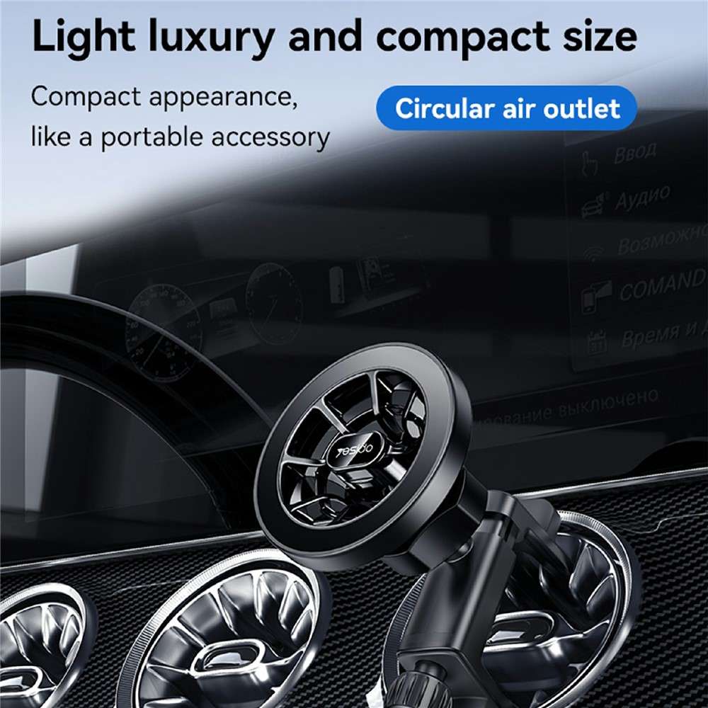 YESIDO C221 Car Mount Holder Circular Air Vent Compatible Stand Rotatable Adjustable Diameter