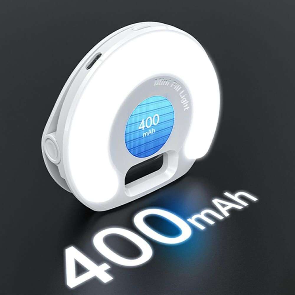 Yesido DH13 Clip-On Selfie Light - 400mAh Battery, 5-Hour Duration
