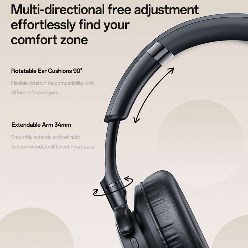 YESIDO EP12 Over-Ear Bluetooth-Compatible Headphones Zero-Pressure Comfort Wired / Wireless Dual ...
