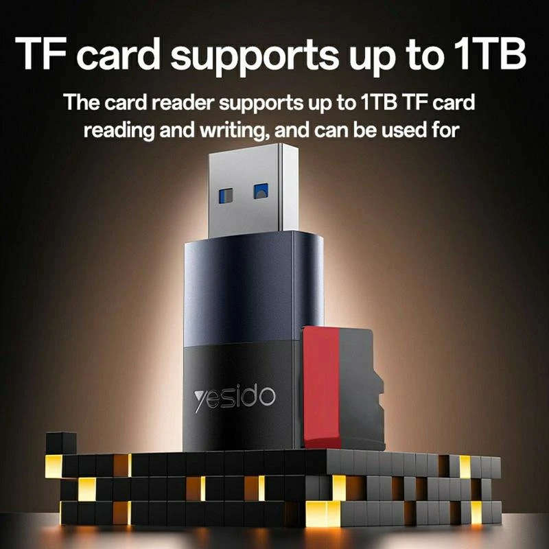 Yesido GS36 USB 3.0 TF Card Reader - 5Gbps