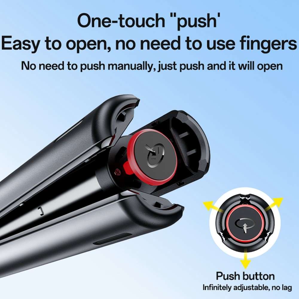 YESIDO SF30 Pop Up Tripod 1.7m Extendable Bluetooth-Compatible Selfie Stick with Remote Control