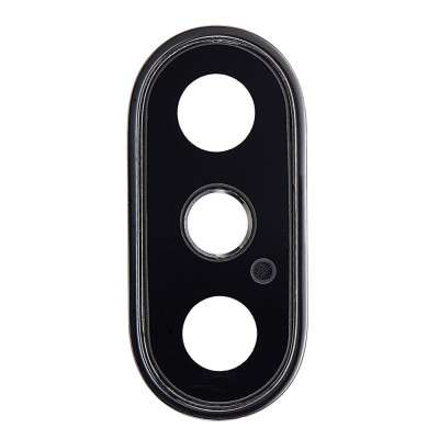 Apple iPhone XS Max Camera Lens Glass with Frame - Black