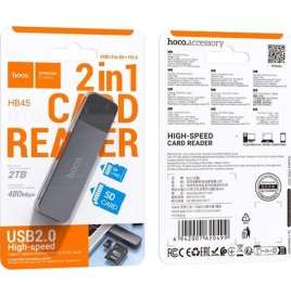 HOCO HB45 Spirit 2-in-1 USB/Type-C 2.0 card reader