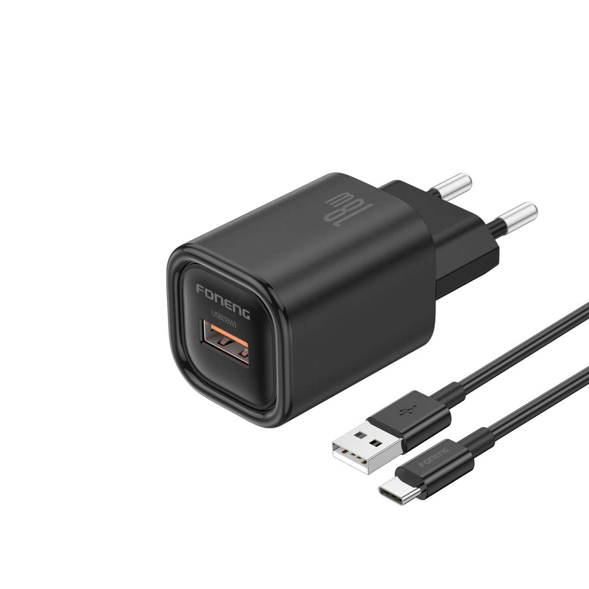 Foneng EU68 USB-A Charger (18W) - Black