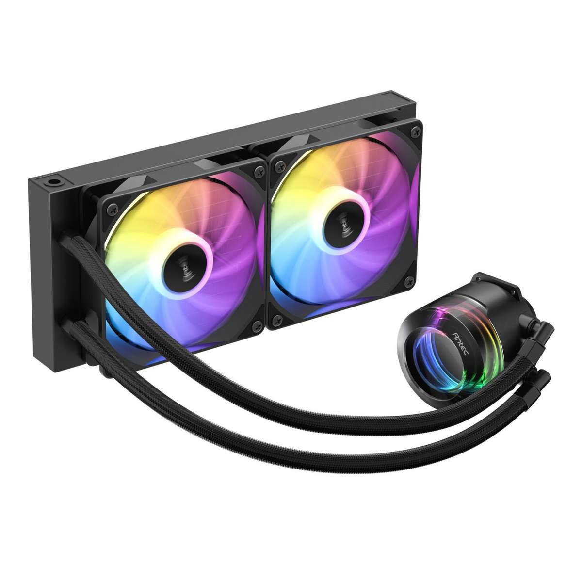 Antec VORTEX LUM 240 ARGB AIO CPU Liquid Cooler  Black