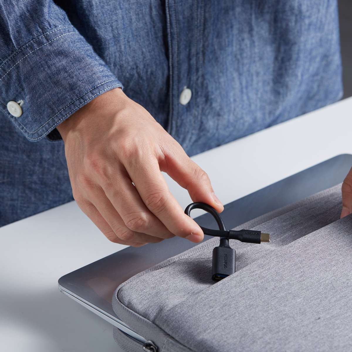 UGREEN Type-C to USB-A Adapter (Male to Female, 15cm) Black