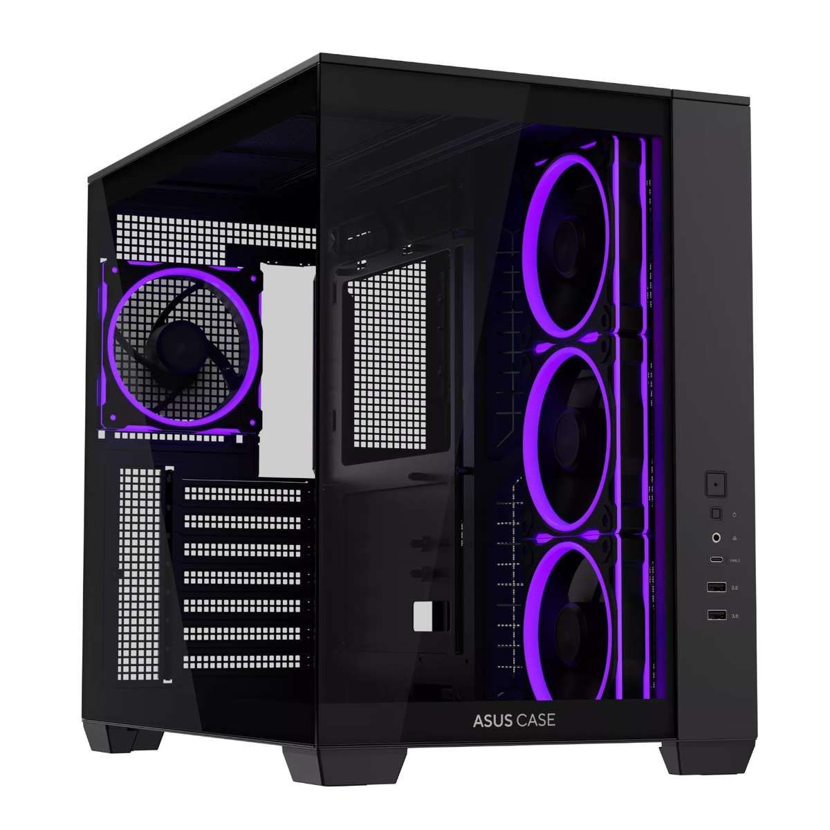 Asus A32 PLUS ARGB ATX Gaming Chassis  Black