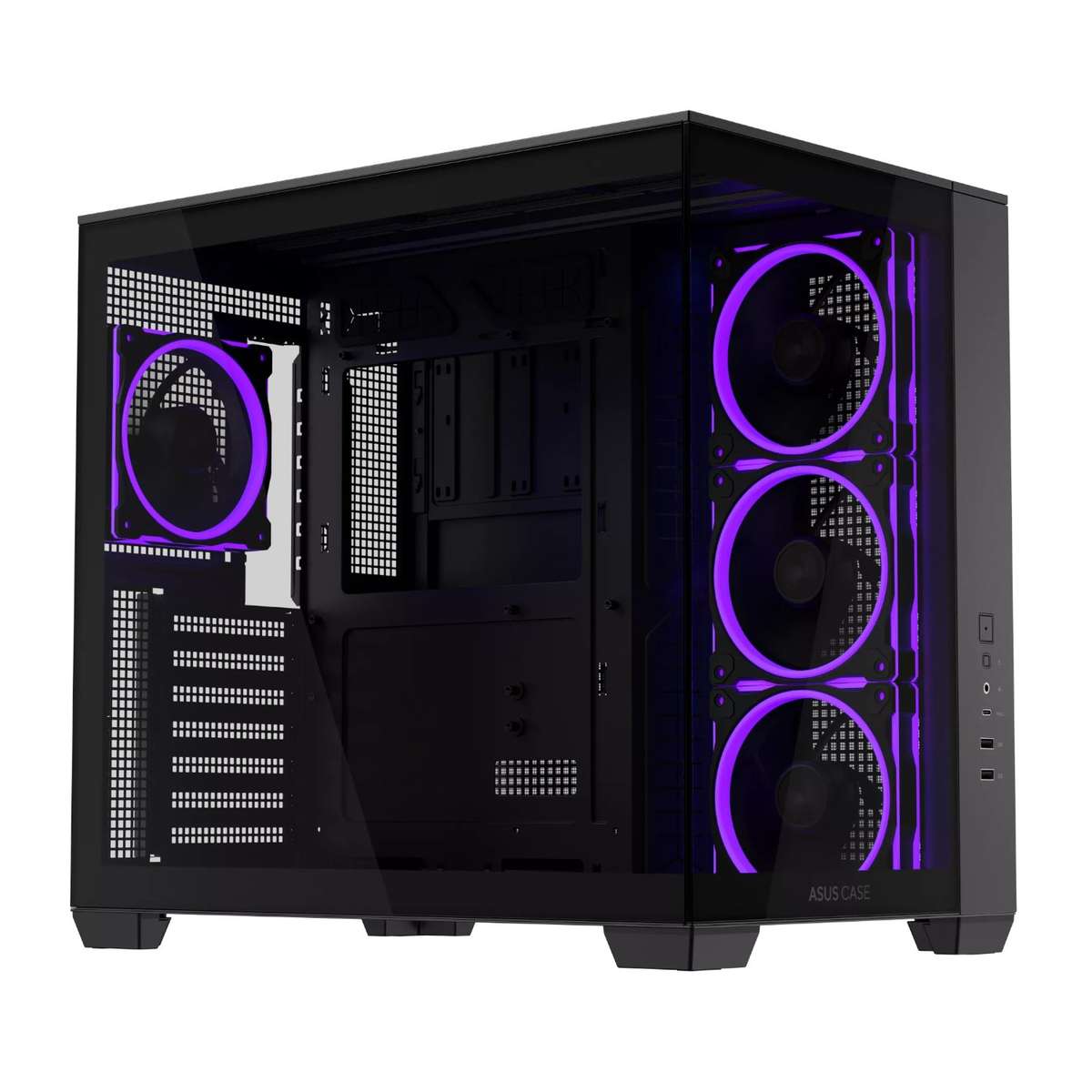 Asus A32 PLUS ARGB ATX Gaming Chassis  Black