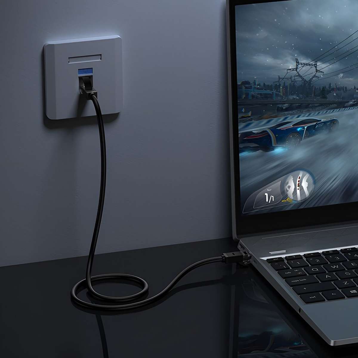 UGREEN NW102-20160 Cat6 UTP Ethernet Cable 2m - Black