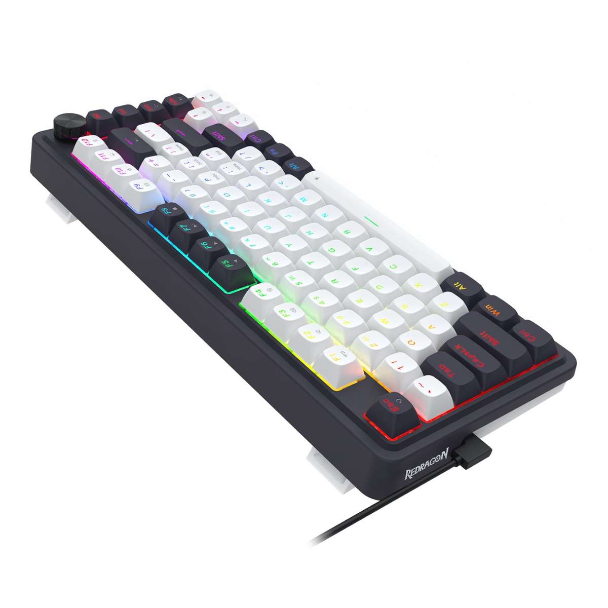 Redragon K673 UCAL 75% Magnetic Ultramag Switch Wired Keyboard - Black