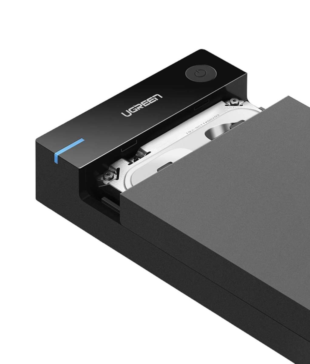UGREEN 3.5" SATA Hard Drive USB 3.0 Enclosure 5Gbps  Black