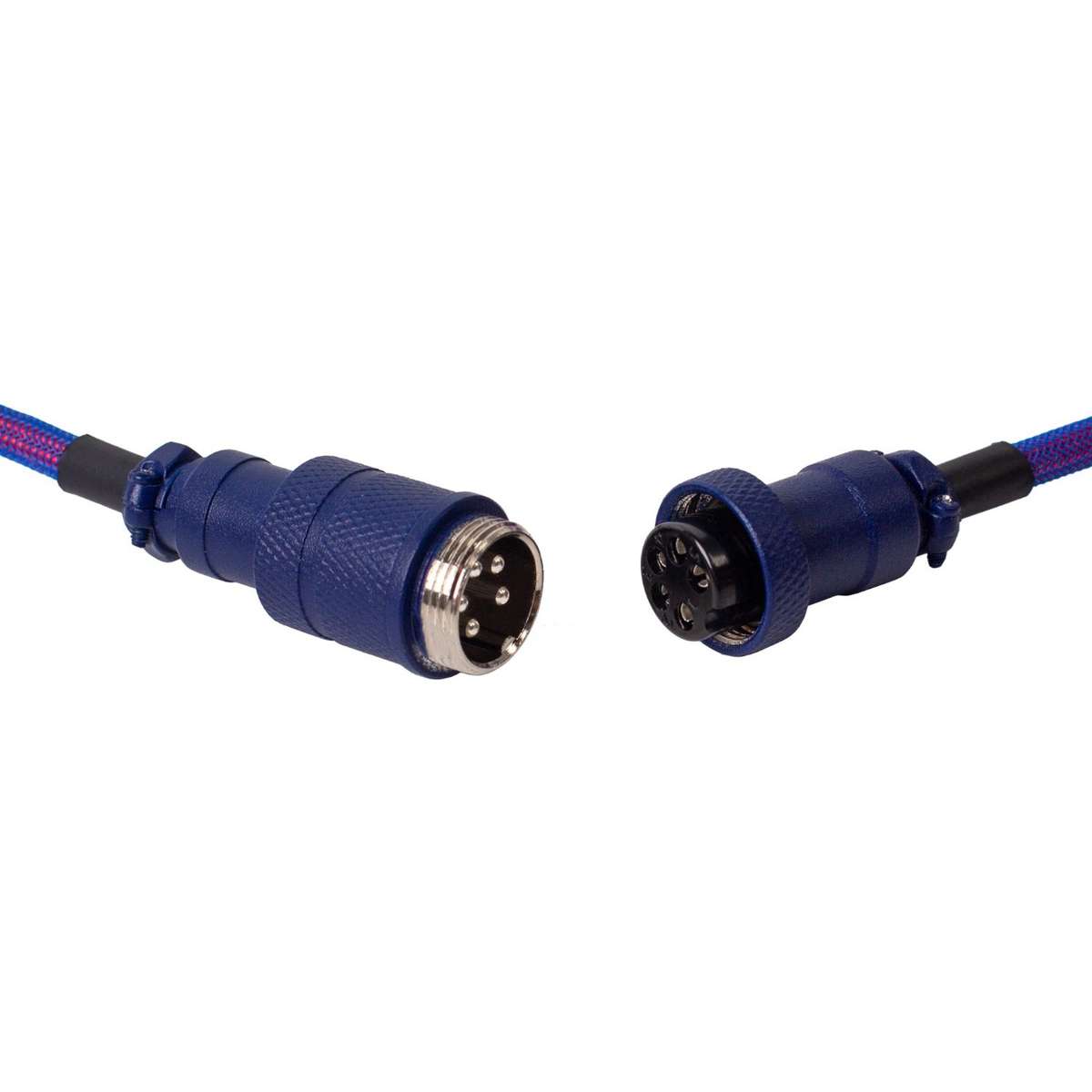 Keychron Premium Coiled Aviator USB Cable | Type-C + USB-A Adapter | Detachable Aviator Connector...